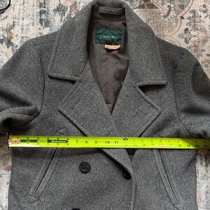 J. Crew Charcoal Double-Breasted Peacoat